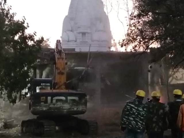 Bulldozer At Indore Temple After 36 Deaths, Crackdown On Illegal Structure